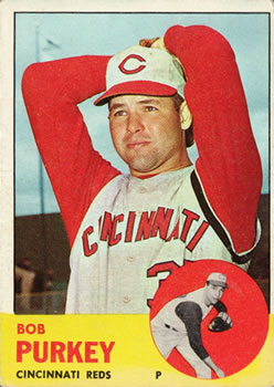 1963 Topps Baseball Cards      350     Bob Purkey